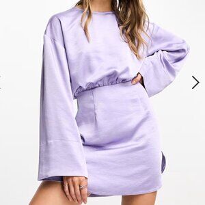 NWT ASOS Purple Silk Dress